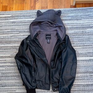 Hot Topic Black and Gray Gotham Jacket